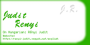 judit renyi business card